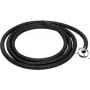 EUROLITE UAN-1 univerzálny adaptér na hmlový stroj s hadicou, 40 mm výstup, 1 m flexibilná hadica, čierny 51702066