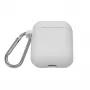 EVELATUS Apple AirPods puzdro EAC04 biele - silikónové ochranné puzdro pre AirPods 1. a 2. generácie