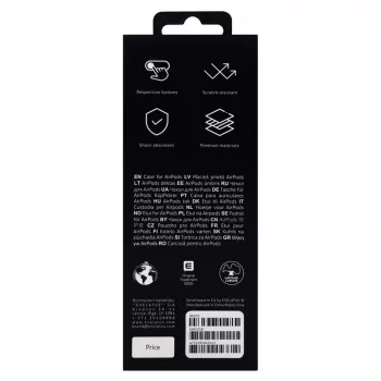 Evelatus Apple AirPods puzdro EAC05 čierne