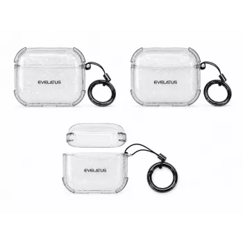 Evelatus Apple AirPods Pro TPU ochranné puzdro Shine priehľadná