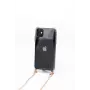 Evelatus Apple iPhone 11 Pro Max silikónové priehľadné s retiazkou na krk TPU remienok zlatá
