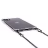 Evelatus Apple iPhone 11 Pro Max silikónový transparentný s náhrdelníkom TPU pásik Space Grey