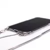 Evelatus Apple iPhone 11 silikónové priehľadné s náhrdelníkom TPU remienok strieborné
