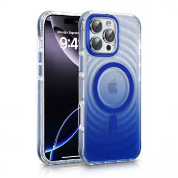 Evelatus Apple iPhone 15 Pro EchoWave Clear MagSafe modré puzdro