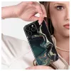 Evelatus Apple iPhone 15 Pro PC puzdro Custom Print Marble Dark Green