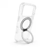 Evelatus Apple iPhone 17 Pro hybridné puzdro s MagSafe PC+TPU 360° kovový stojan priehľadné