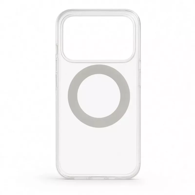 Evelatus Apple iPhone 17 Pro hybridné puzdro s MagSafe PC+TPU 360° kovový stojan priehľadné