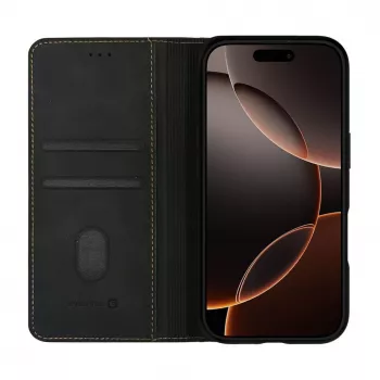 Evelatus Apple iPhone 18 Pro knižné puzdro čierne