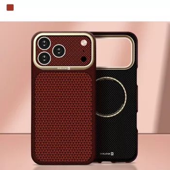 Evelatus Apple iPhone 18 Pro Max Carbon Premium Edition MagSafe puzdro burgundy