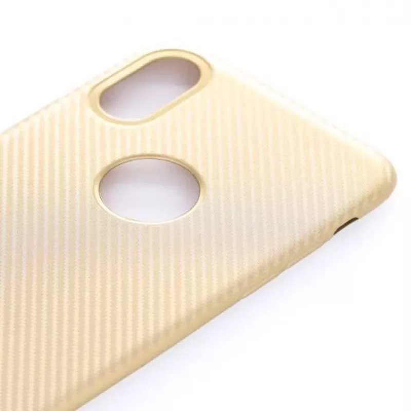 Evelatus Apple iPhone X Carbon Gold puzdro na zadnú stranu