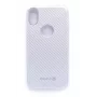 Evelatus Apple iPhone X Carbon strieborné ochranné puzdro