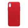 Evelatus Apple iPhone X/XS Emboss červený kryt zadnej strany