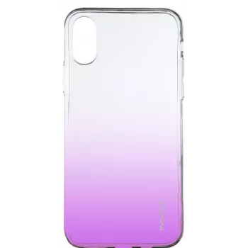 Evelatus Apple iPhone X/XS gradientné TPU puzdro fialová