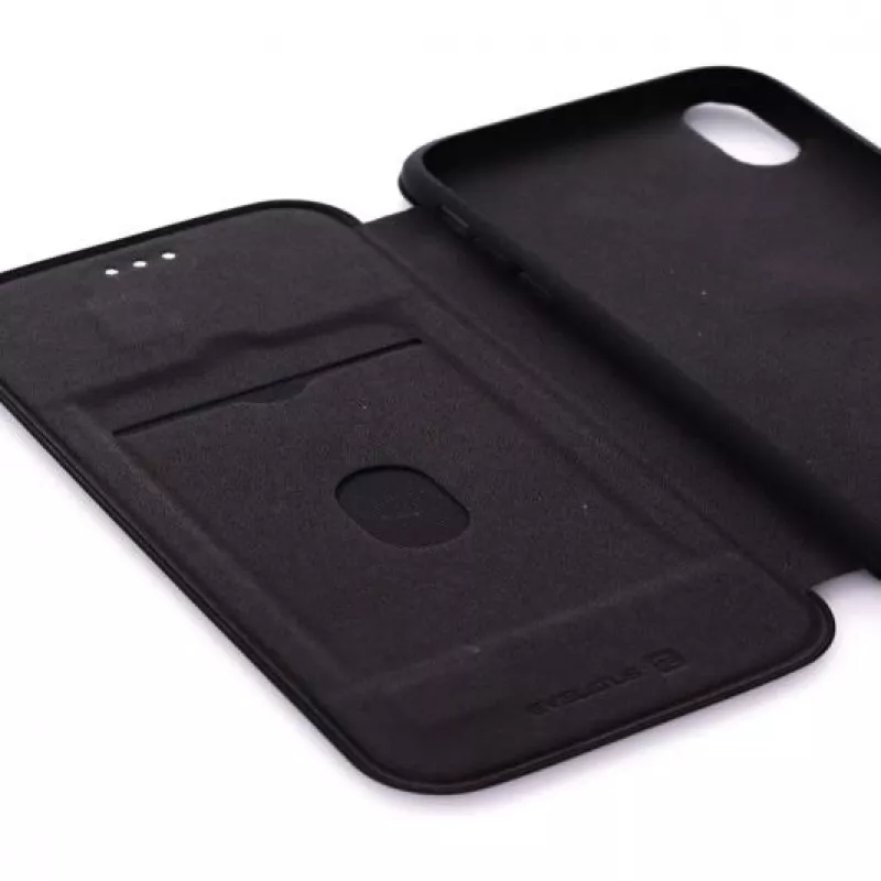 Evelatus Apple iPhone XR knižné puzdro čierna