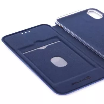 Evelatus Apple iPhone XR knižné puzdro tmavomodrá