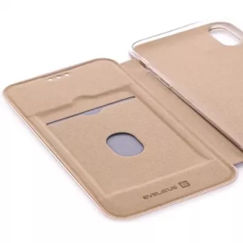Evelatus Apple iPhone XR knižné puzdro zlatá