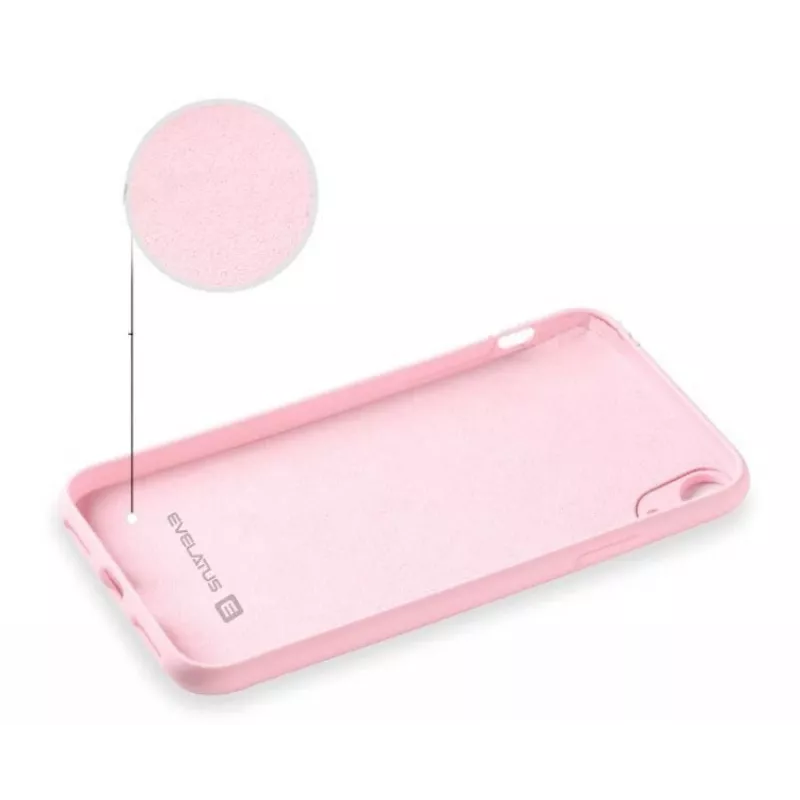 Evelatus Apple iPhone XR Nano Silicone puzdro Soft Touch TPU svetloružová