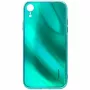 Evelatus Apple iPhone XR Water Ripple Full Color Electroplating Tempered Glass Case zelené
