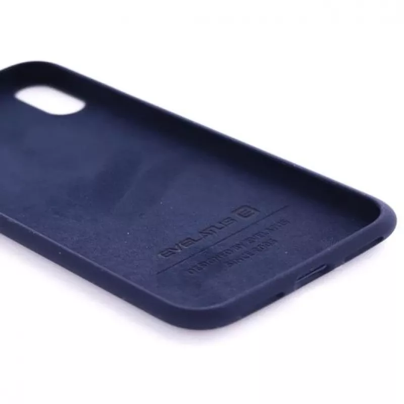 Evelatus Apple iPhone Xs Max nano silikónové puzdro Soft Touch TPU polnočná modrá