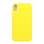Evelatus Apple iPhone Xs Premium Soft Touch silikónové puzdro svetložltá