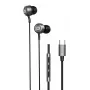 Evelatus Crystal Clear Audio slúchadlá s USB-C a mikrofónom čierne