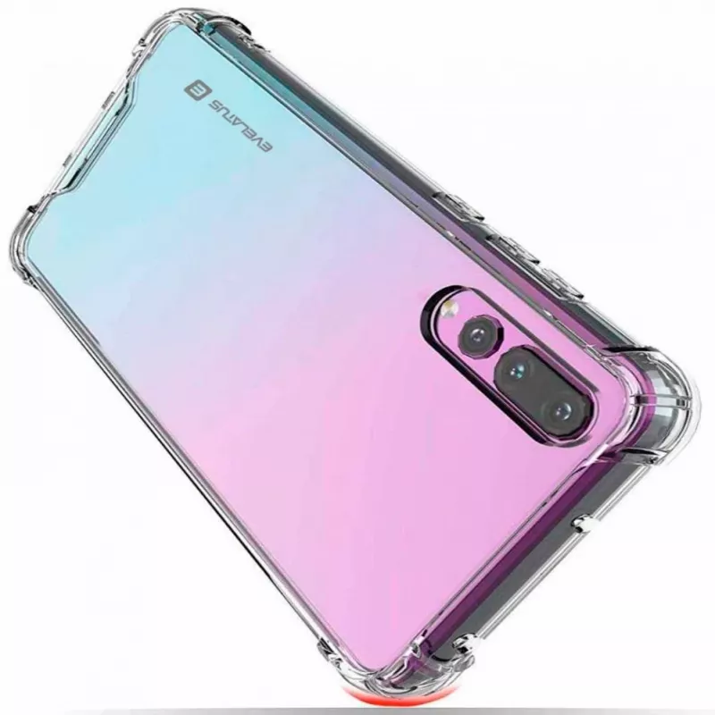Evelatus Huawei P30 vojenské protišokové silikónové puzdro TPU transparentné