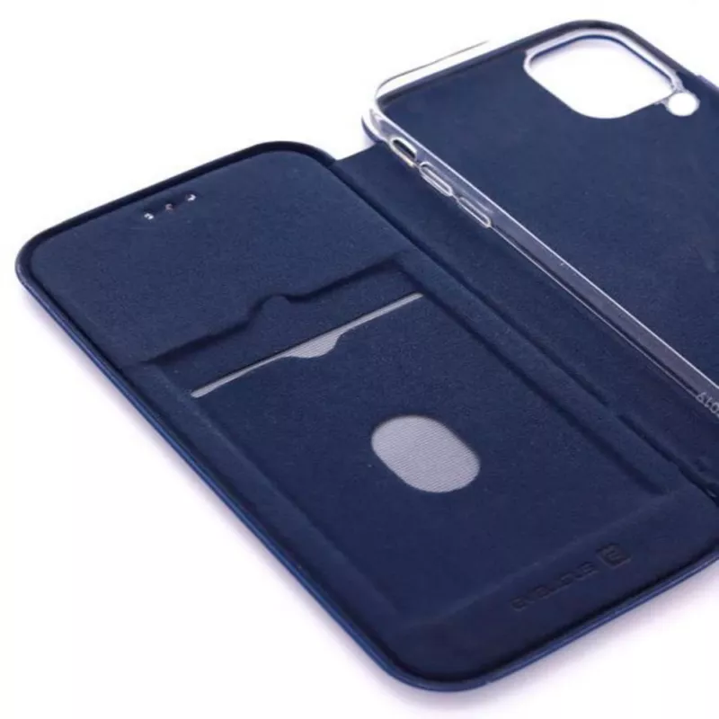Evelatus Huawei P40 Lite knižné puzdro tmavomodré