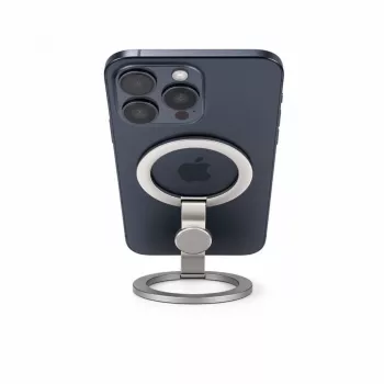 Evelatus magnetický kovový krúžkový držiak na telefón strieborný