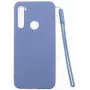 Evelatus nano silikónové puzdro soft touch TPU pre Xiaomi Redmi Note 8 / Redmi Note 8 2021 - tmavomodré