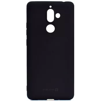 EVELATUS Nokia 7 Plus Nano silikónové puzdro Soft Touch TPU čierna