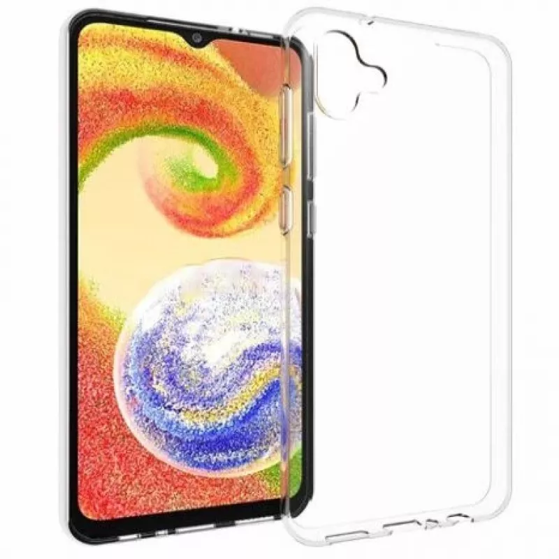 EVELATUS Samsung Galaxy A04E / A04 priehľadné silikónové puzdro 1,5mm TPU transparentné