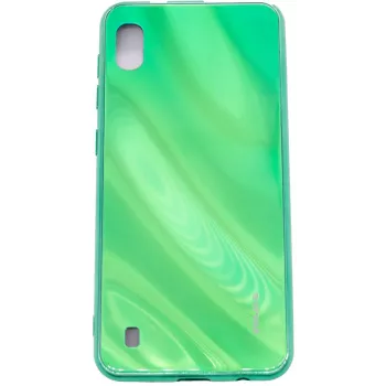 Evelatus Samsung Galaxy A10 Water Ripple Full Color Electroplating tvrdené sklo puzdro zelené