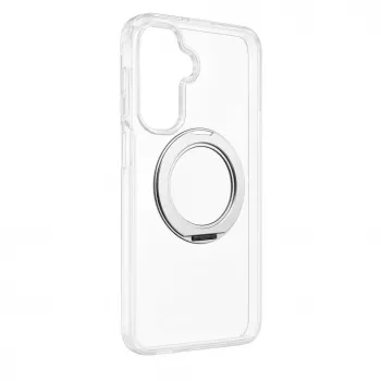Evelatus Samsung Galaxy A17 4G / A17 5G hybridové puzdro s MagSafe PC+TPU 360 kovový stojan priehľadné
