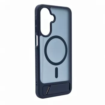 Evelatus Samsung Galaxy A17 4G / A17 5G pogumované MagSafe puzdro so stojanom tmavomodrá