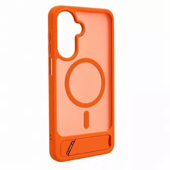 Evelatus Samsung Galaxy A17 4G / A17 5G pogumované MagSafe puzdro so stojanom oranžová