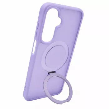 Evelatus Samsung Galaxy A17 4G / A17 5G Shield puzdro s MagSafe a stojanom, matný prstenec, levanduľová fialová