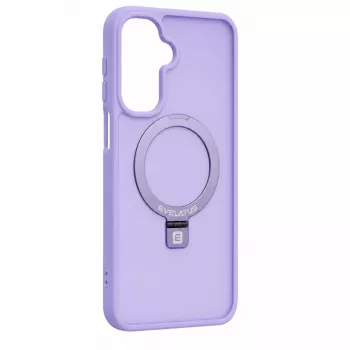 Evelatus Samsung Galaxy A17 4G / A17 5G Shield puzdro s MagSafe a stojanom, matný prstenec, levanduľová fialová