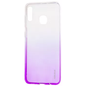 Evelatus Samsung Galaxy A20e Gradient TPU puzdro fialová
