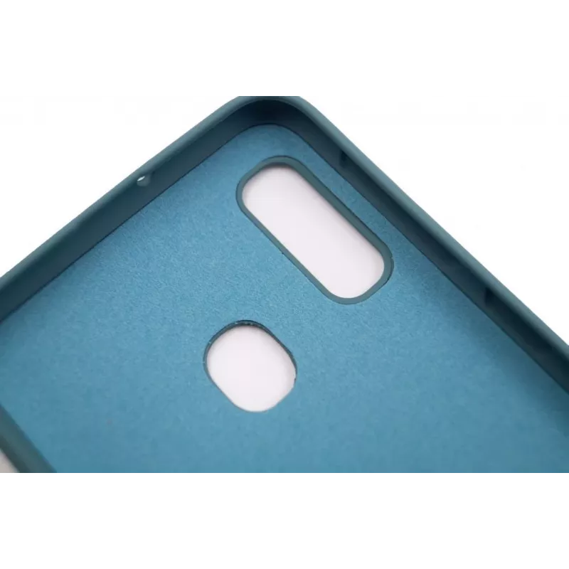 Evelatus Samsung Galaxy A20e soft-touch silikónové puzdro s remienkom modré