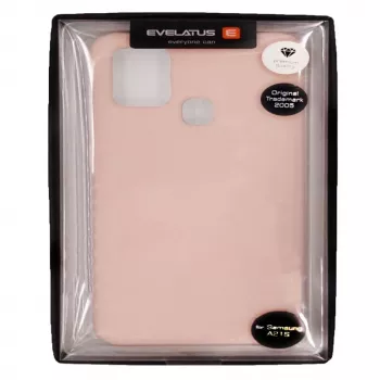 Evelatus Samsung Galaxy A21s Nano silikónové puzdro Soft Touch TPU béžové