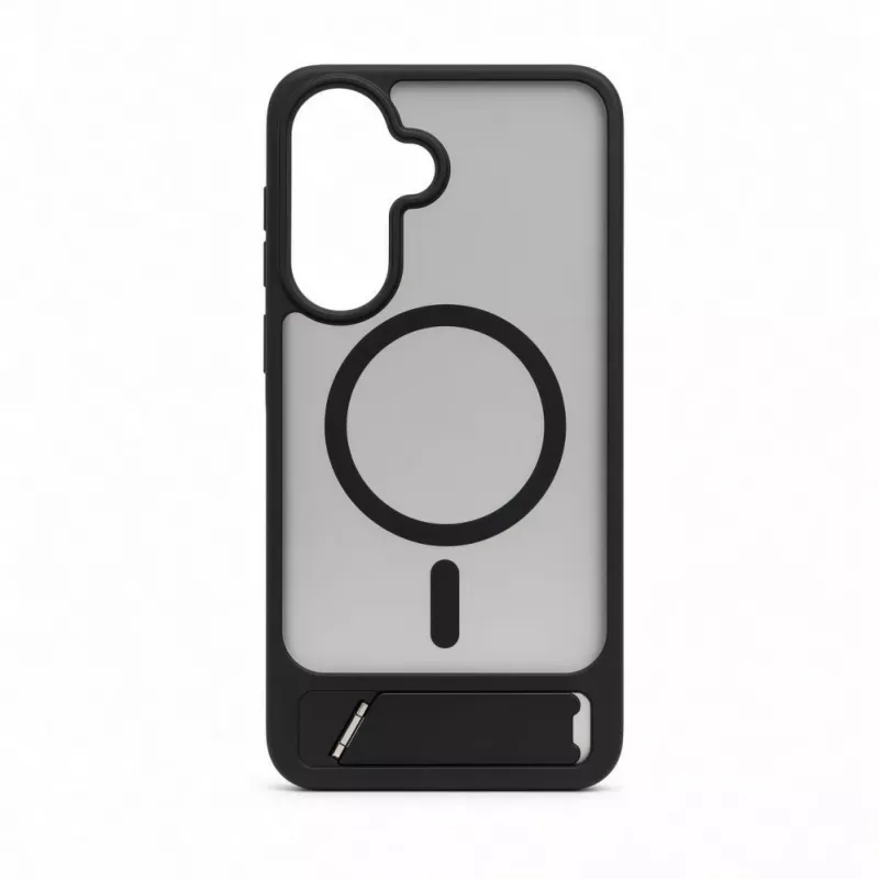 Evelatus Samsung Galaxy A37 / A36 pogumované MagSafe puzdro so stojanom čierna