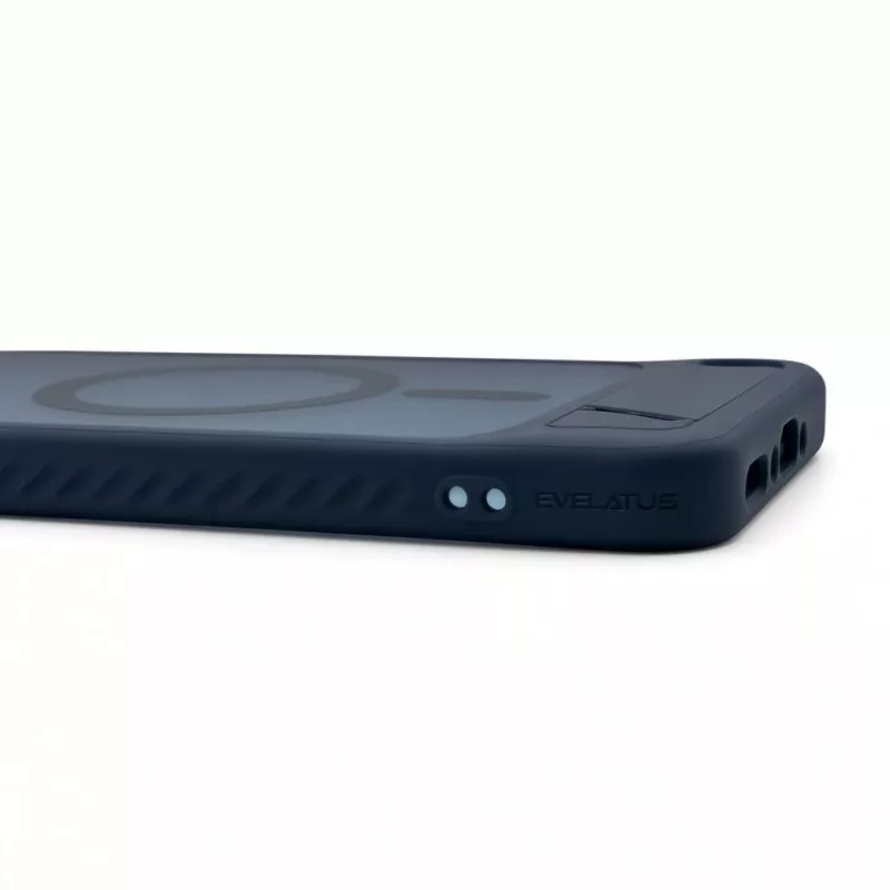 Evelatus Samsung Galaxy A37 / A36 pogumované MagSafe puzdro so stojanom Navy Blue