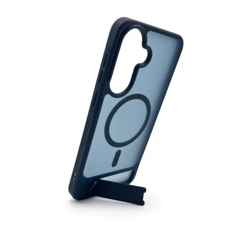 Evelatus Samsung Galaxy A37 / A36 pogumované MagSafe puzdro so stojanom Navy Blue