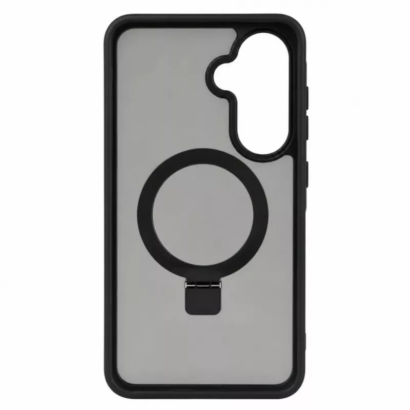Evelatus Samsung Galaxy A37 / A36 ochranné puzdro s MagSafe & stojanom, matný krúžok, čierne