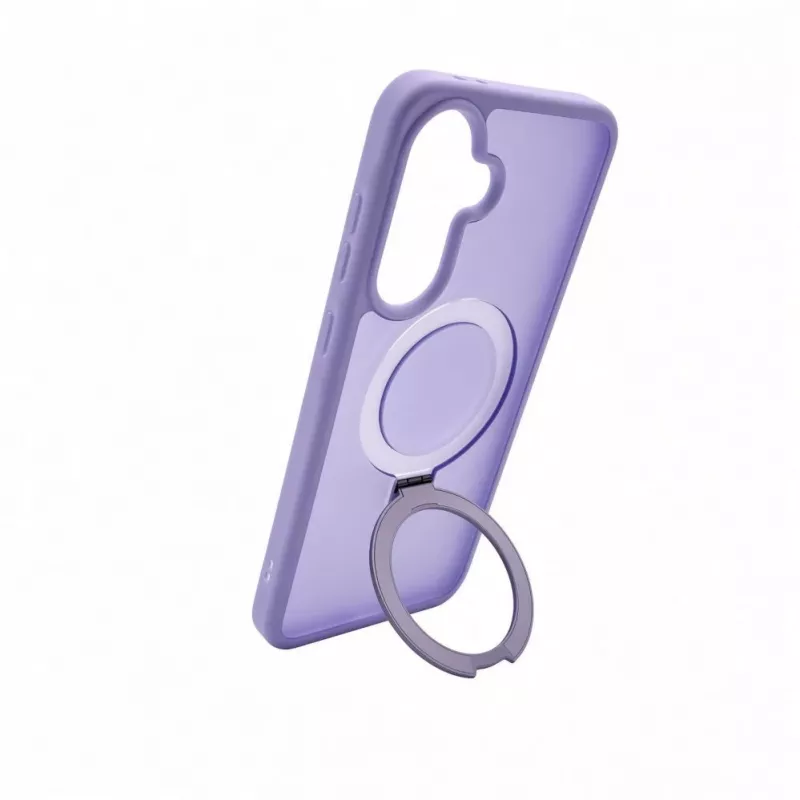 Evelatus Samsung Galaxy A37 / A36 Shield Case s MagSafe a stojanom matný prstenec levanduľová fialová