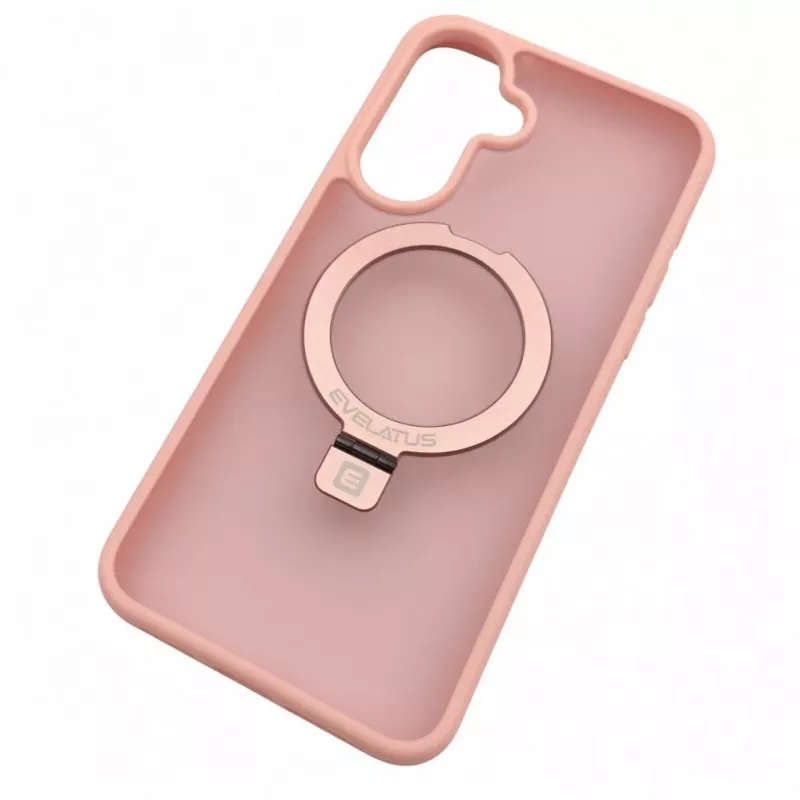Evelatus Samsung Galaxy A37 / A36 Shield puzdro s MagSafe & stojanom, matné, svetloružové