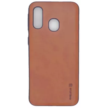 Evelatus Samsung Galaxy A40 Kuton Brown kožené puzdro na zadnú stranu