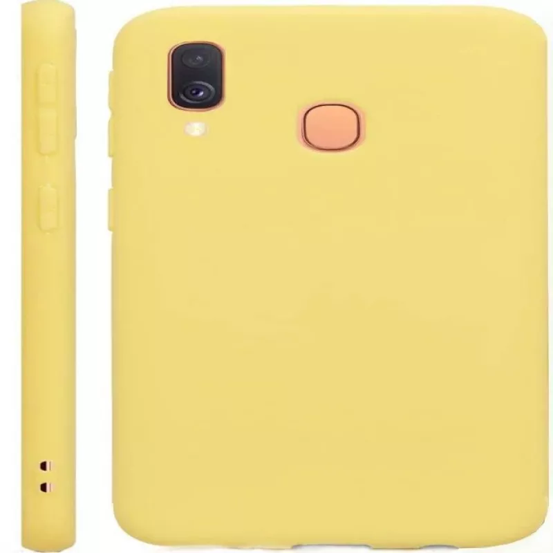 Evelatus Samsung Galaxy A40 Nano Silicone puzdro Soft Touch TPU žltá