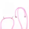 Evelatus Samsung Galaxy A40s puzdro s popruhom Pink Transparent