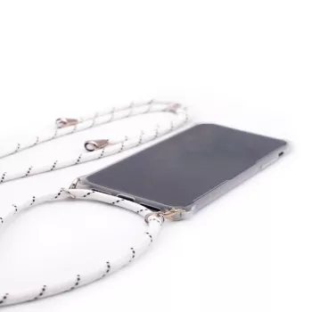 Evelatus Samsung Galaxy A50s puzdro s pásikom biele pruhy priehľadné